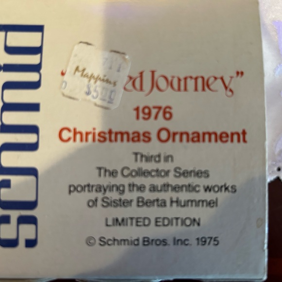 Vintage 1976 Schmid Christmas ornament in box. Good condition. - Picture 6 of 7